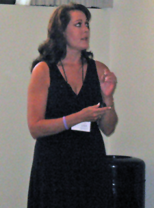 Lisa Moss at a TBI presentation